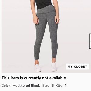 lululemon wunder under high rise leggings